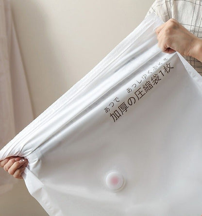真空收納袋40x60cm 真空壓縮袋 透明衣物棉被羽絨服專用壓縮袋 省空間 家用收納袋 旅行用品 戶外收納-超小號60*40cm- View 4-ManyMart 萬嚟買