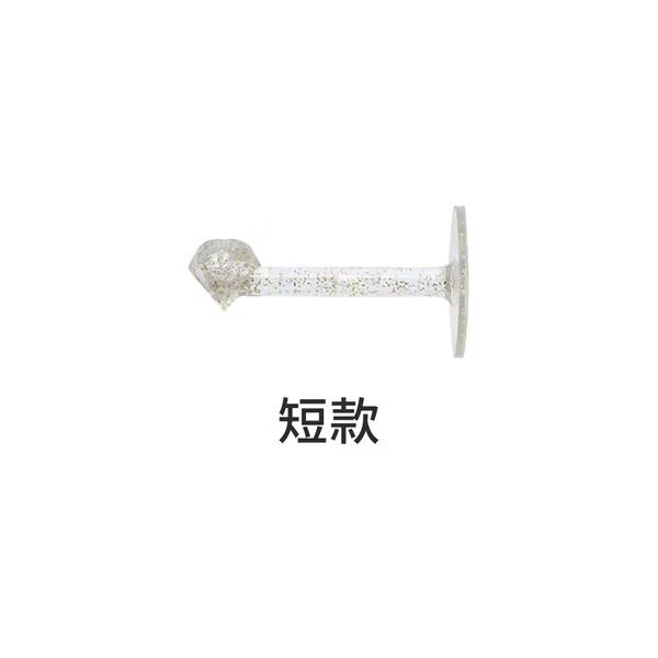 一長一短！鑽石髮圈／髮箍／首飾掛架｜無痕黏貼 防水防潮 多功能整齊收納｜免打孔牆壁掛勾 浴室廁所洗手間 橡筋髮帶皮筋頭繩手飾 髮繩項鍊手鍊手錶項鍊飾品飾物 女生小朋友兒童裝飾整理架 掛鉤（2件組）- View 4-ManyMart 萬嚟買