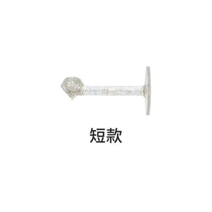 一長一短！鑽石髮圈／髮箍／首飾掛架｜無痕黏貼 防水防潮 多功能整齊收納｜免打孔牆壁掛勾 浴室廁所洗手間 橡筋髮帶皮筋頭繩手飾 髮繩項鍊手鍊手錶項鍊飾品飾物 女生小朋友兒童裝飾整理架 掛鉤（2件組）- View 4-ManyMart 萬嚟買
