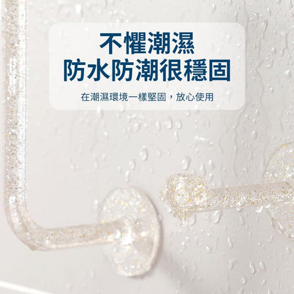 一長一短！鑽石髮圈／髮箍／首飾掛架｜無痕黏貼 防水防潮 多功能整齊收納｜免打孔牆壁掛勾 浴室廁所洗手間 橡筋髮帶皮筋頭繩手飾 髮繩項鍊手鍊手錶項鍊飾品飾物 女生小朋友兒童裝飾整理架 掛鉤（2件組）- View 6-ManyMart 萬嚟買