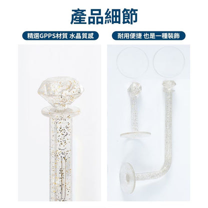 一長一短！鑽石髮圈／髮箍／首飾掛架｜無痕黏貼 防水防潮 多功能整齊收納｜免打孔牆壁掛勾 浴室廁所洗手間 橡筋髮帶皮筋頭繩手飾 髮繩項鍊手鍊手錶項鍊飾品飾物 女生小朋友兒童裝飾整理架 掛鉤（2件組）- View 7-ManyMart 萬嚟買