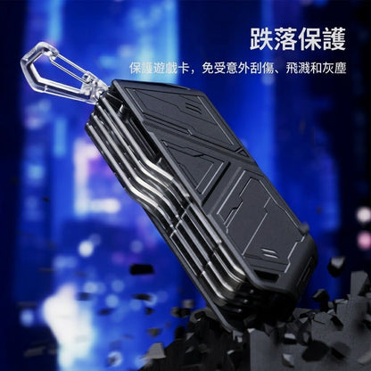 附MicroSD卡槽！Switch 遊戲卡收藏盒｜NS1／2／OLED／Lite 通用 防水防塵防刮 便攜易收納｜任天堂遊戲片保護盒 卡帶盒 旅行旅遊外出用遊戲儲存盒 12卡槽 硬殼卡盒 配件（透明）- View 5-ManyMart 萬嚟買