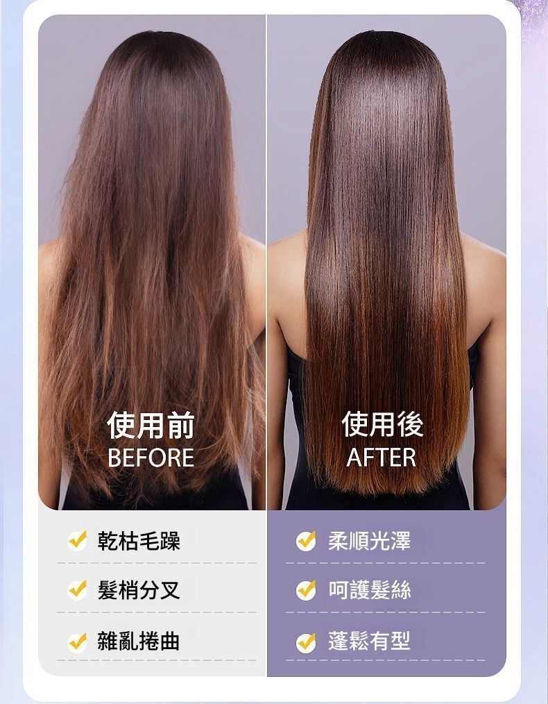 (黑色充電款·送收納袋+夾子) 迷你負離子直髮梳 充電式直髮梳 便攜負離子護髮梳 柔順護髮無線直髮梳 3檔溫控- View 3-ManyMart 萬嚟買