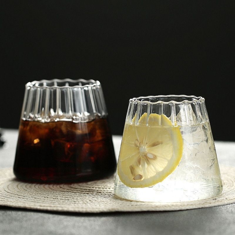(350ml) 日式條紋玻璃杯 威士忌/啤酒杯 家用玻璃杯 牛奶/果汁/杯 酒杯- View 4-ManyMart 萬嚟買