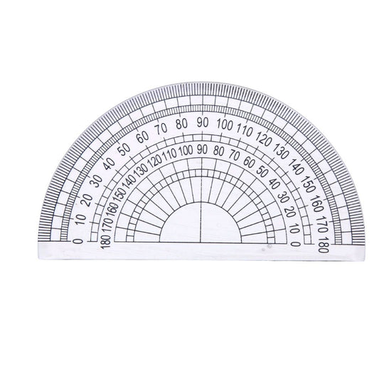 【10cm 量角器】 高透量角器 學生文具 數學用半圓量角尺- View 2-ManyMart 萬嚟買