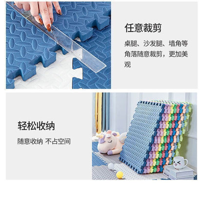 （灰色 10片裝 30*30*1cm）EVA泡棉樹葉紋兒童遊戲地墊 泡棉地墊 防滑爬行墊 寶寶爬行拼接地墊 家用地板墊- View 12-ManyMart 萬嚟買