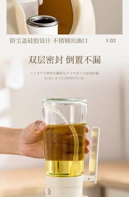 （白色）倒油 噴油 兩用噴油壺 噴油瓶 氣炸鍋噴油瓶 噴霧油罐 噴霧油瓶 氣壓式噴油瓶 燒烤噴油瓶 可噴 可倒油樽(约460ml)- View 10-ManyMart 萬嚟買