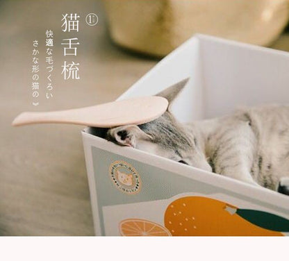 [藍色] 除毛貓舌梳 按摩刷 擼貓梳- View 2-ManyMart 萬嚟買