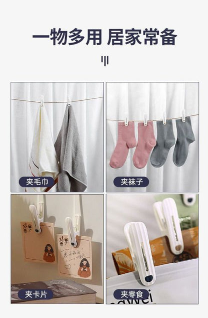 (白色-12個裝) 日式軟膠夾口無痕衣夾-晾衣夾-防風衣夾- View 4-ManyMart 萬嚟買