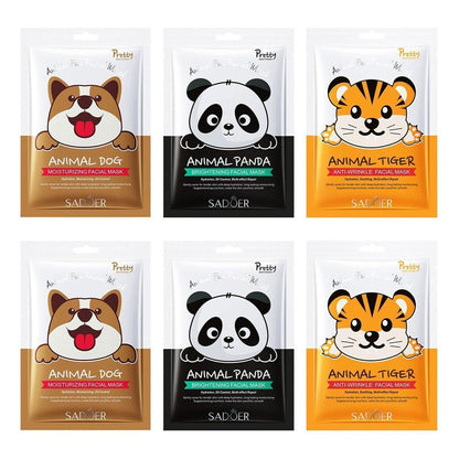 動物角色6片裝 適合膚質深層保濕水療面膜 密集保濕舒緩乾燥肌膚 打造水光透亮美肌- View 7-ManyMart 萬嚟買