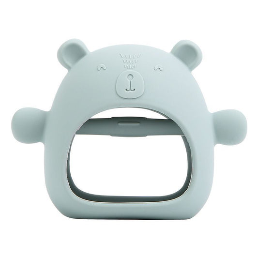 嬰兒奶嘴手套【一件裝（莫迪绿）】 BB臼齒棒 寶寶安撫玩具 適合0-12 個月 不含BPA 防止手部細菌 食品級矽膠 嬰兒咀嚼玩具- View 2-ManyMart 萬嚟買