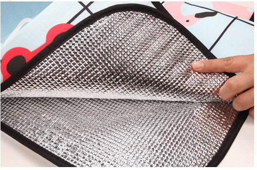 Outdoor thickened place mat (Persian gray pattern) 150 x 100 cm outdoor beach mat, picnic mat, awning cloth, children's play mat beach mat