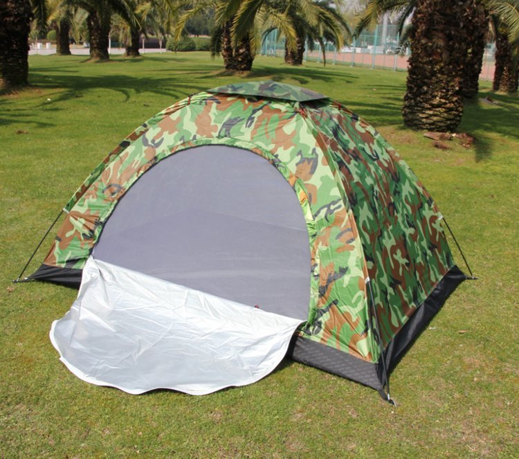 Camouflage double camping tent outdoor tent digital camouflage beach camping UV protection