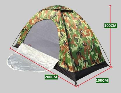 Camouflage double camping tent outdoor tent digital camouflage beach camping UV protection