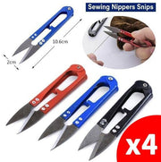 [Pack of 4] Random Color Yarn Scissors Cross Stitch Scissors U-shaped Scissors Fishing Gear Small Scissors