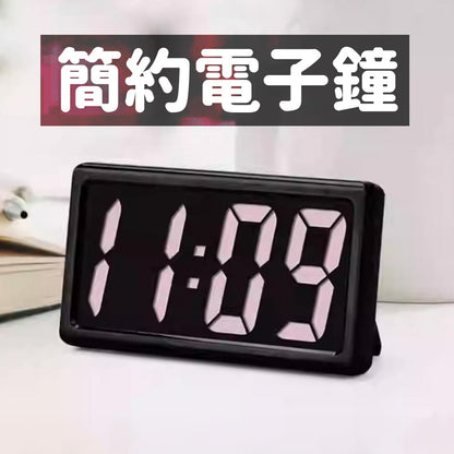 Electronic clock desktop portable black electronic clock