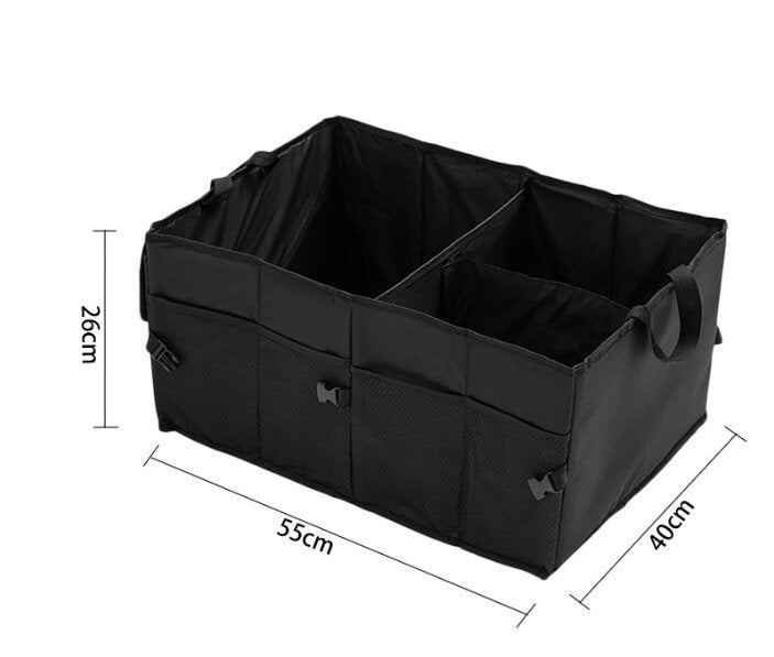 Car Oxford cloth trunk storage box can be stacked to store car storage bags Car trunk organizer bags Storage bags Foldable storage box Tool box Seat back miscellaneous bag
