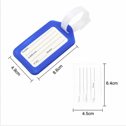 [6件裝] 混色 行李牌 登機牌 行李箱吊牌 姓名卡 旅行箱 拉桿箱 行李托運牌 行李牌
