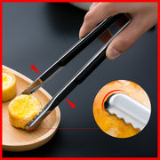 黑色-不锈钢烘焙食物夹气炸锅烧烤夹焗炉夹煎牛排夹面包烧肉夹冰夹方糖夹麻辣烫蔬菜夹烧烤油炸
