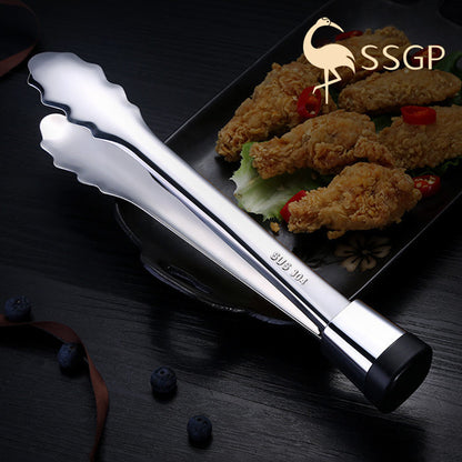 Vertical stainless steel anti-scald food clip, barbecue clip, baking clip, food clip, anti-scald food clip, multi-functional food clip, does not fall, spaghetti ladle