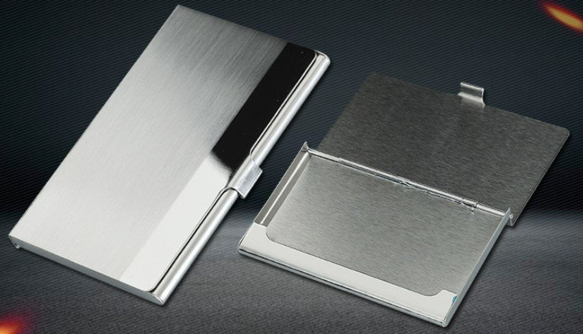 304 stainless steel metal business card box business card holder travel wallet loose wallet