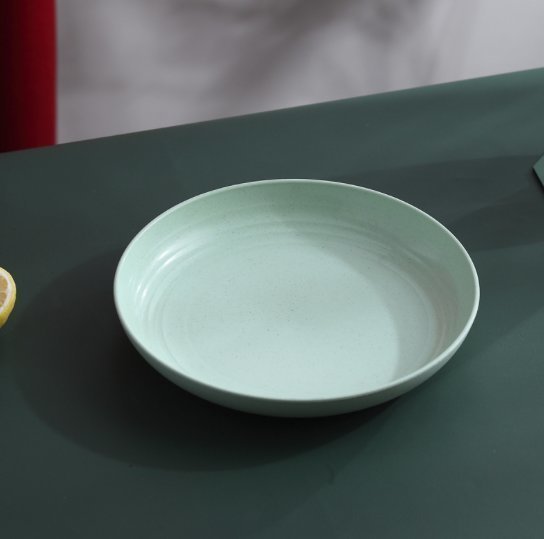 4隻加大20cm 北歐粉色系小麥環保蛋糕碟 招呼朋友必須 切蛋糕Party碟 小朋友生日會派對必備膠碟 Party碟 家用後備碟 小圓碟 骨碟 小麥秸稈 糖果碟 圓形碟 菜碟 水果碟 餃子盤- View 7-ManyMart 萬嚟買