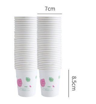 50隻 加厚一次性紙杯花紋 防熱 野餐用品 露營 生日會 派對 聖誕 party- View 3-ManyMart 萬嚟買