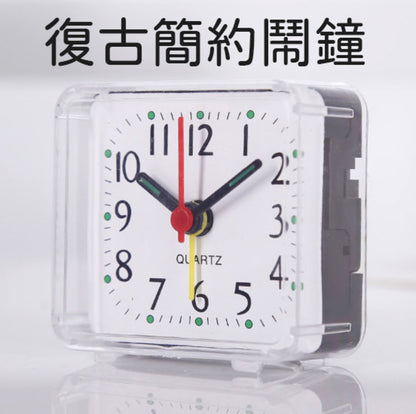 Ultra-simple transparent retro alarm clock electronic clock