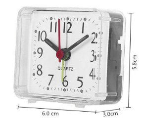 Ultra-simple transparent retro alarm clock electronic clock