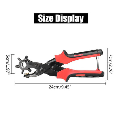6鑽頭多用途皮革皮帶打孔器（高品質款）皮帶 腰帶 DIY 皮卡套銀包 表帶圓孔打孔器套裝- View 8-ManyMart 萬嚟買