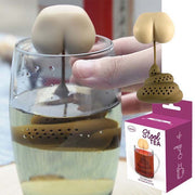 patpat便便泡茶器 茶濾茶隔 大便茶漏茶具矽膠茶葉袋 解壓屁屁茶具