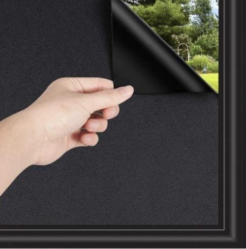 45x200cm sun protection and anti-UV electrostatic glass sticker (matte black)