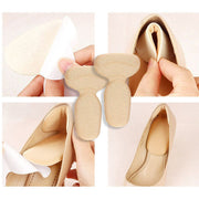 1 Pair Velvet Forefoot Cushions with 2-in-1 Heel Grips, Anti-chafe Heel Pads, GEL Half Insoles, Shock Absorbing, Anti-Blister, Anti-Chafe, Heel Protectors, High Heel Cushions, Shoe Heel Grips, Foot Pads, Anti-Chafe Pads
