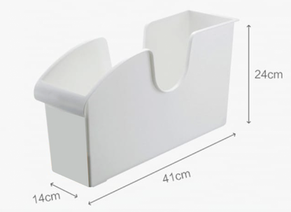 Japanese-style universal wheeled storage box white kitchen storage rack storage pot lid rack spice rack multi-functional bathroom cosmetics storage organization box storage box