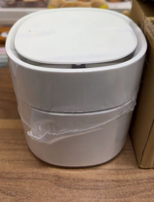 北歐迷你桌面垃圾桶 家用廚房書桌紙簍筒有蓋雜物收納清潔筒 彈蓋垃圾桶- View 2-ManyMart 萬嚟買
