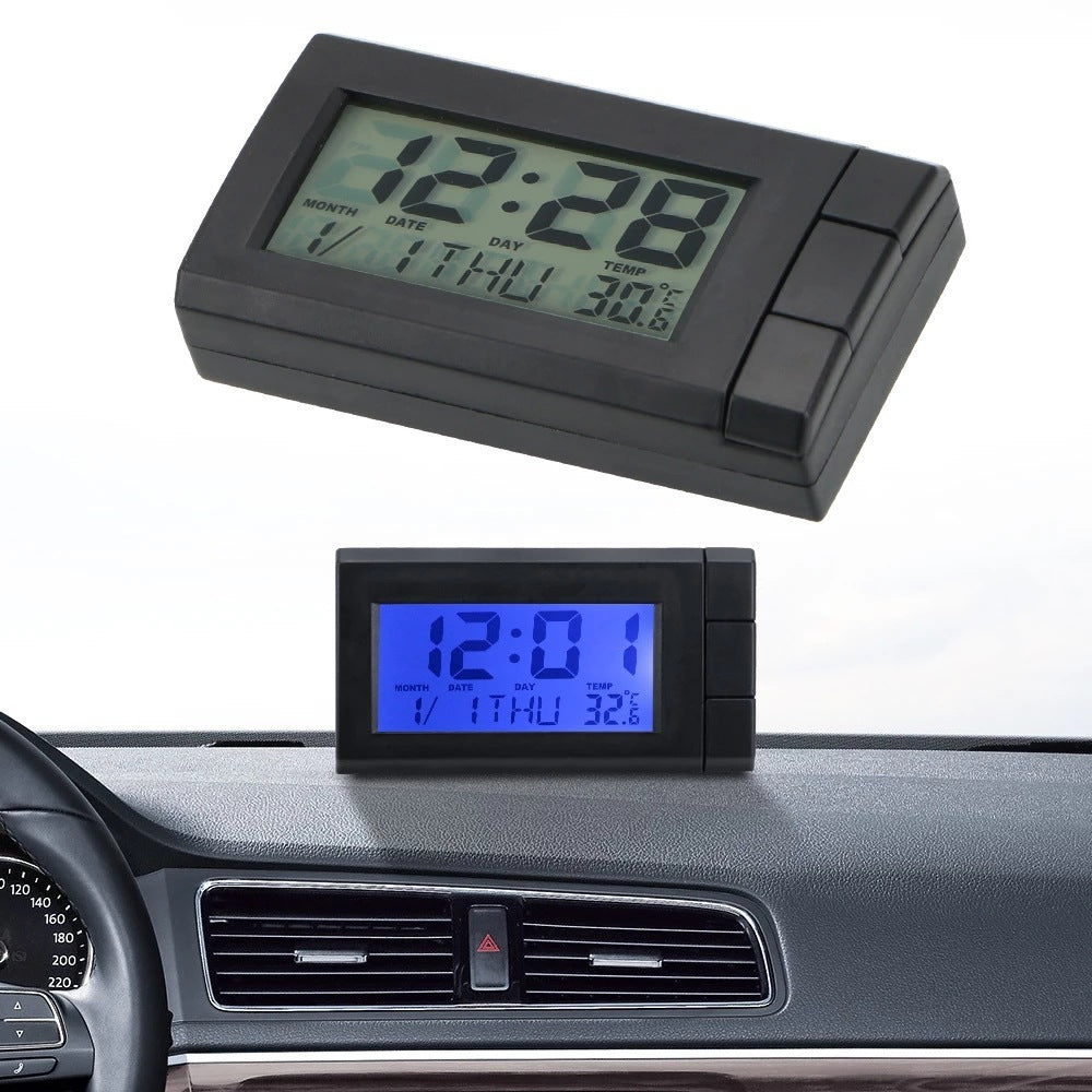 car clock car thermometer electronic clock