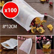 8x12cm small size rope filter bag 100 pieces - tea/decoction/soup/storage