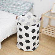 Large Foldable Clothes Storage Basket Dirty Clothes Basket - Niuniu Polka Dot Laundry Bag