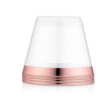 270ml rose gold rim disposable cups (10 pieces) disposable plastic cups