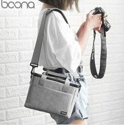 Professional Digital Camera Bag Photography Bag SLR Shoulder Bag - Gray