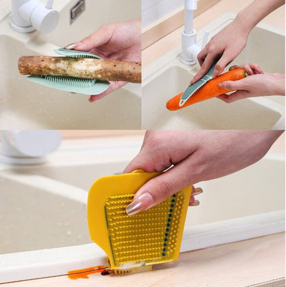 Multi-purpose cleaning brush can be bent arbitrarily. Kitchen cleaning vegetable artifact fruit brush dishwashing brush fruit and vegetable brush