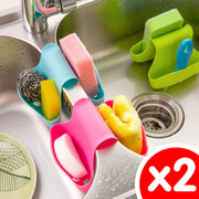2 kitchen sink drain baskets, household items rack, dishwashing cloth stall, sink hanging bag, kitchen sink sponge storage drain hanging bag, vest type dual-purpose debris drain basket storage rack