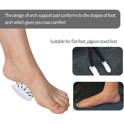 Fan-shaped arch massage insole, corrective arch pad, elastic massage arch correction insole, mid-foot pad to soothe flat feet, PU material arch correction insole, soft and comfortable insole