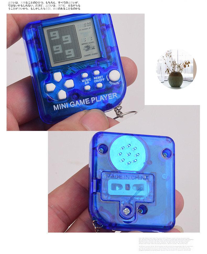 (Random Color/Tetris) Portable Mini Bad Old Classic Tetris Game Console Keychain x 1 Other Electronic Game Console