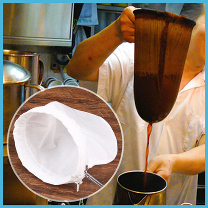 (Upgraded steel ring model) Stockings tea bag Hong Kong style milk tea with steel ring reusable Golden Tea King