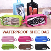 Green travel shoe bag storage portable shoe bag transparent window storage shoe bag shoe storage bag ordinary storage bag