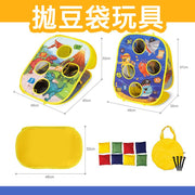 Foldable portable sandbag throwing set sandbag throwing game grip