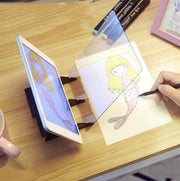 [1件裝] 畫畫拷貝台 投影臨摹板 素描光學繪畫板 臨摹板 拷貝繪畫台
