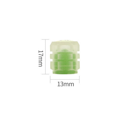 Luminous green luminous valve cap car motorcycle electric vehicle tire valve core cover modified decorative valve cap decorative light