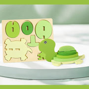 Baby three-dimensional turtle building blocks children's wooden three-dimensional puzzle toy building blocks